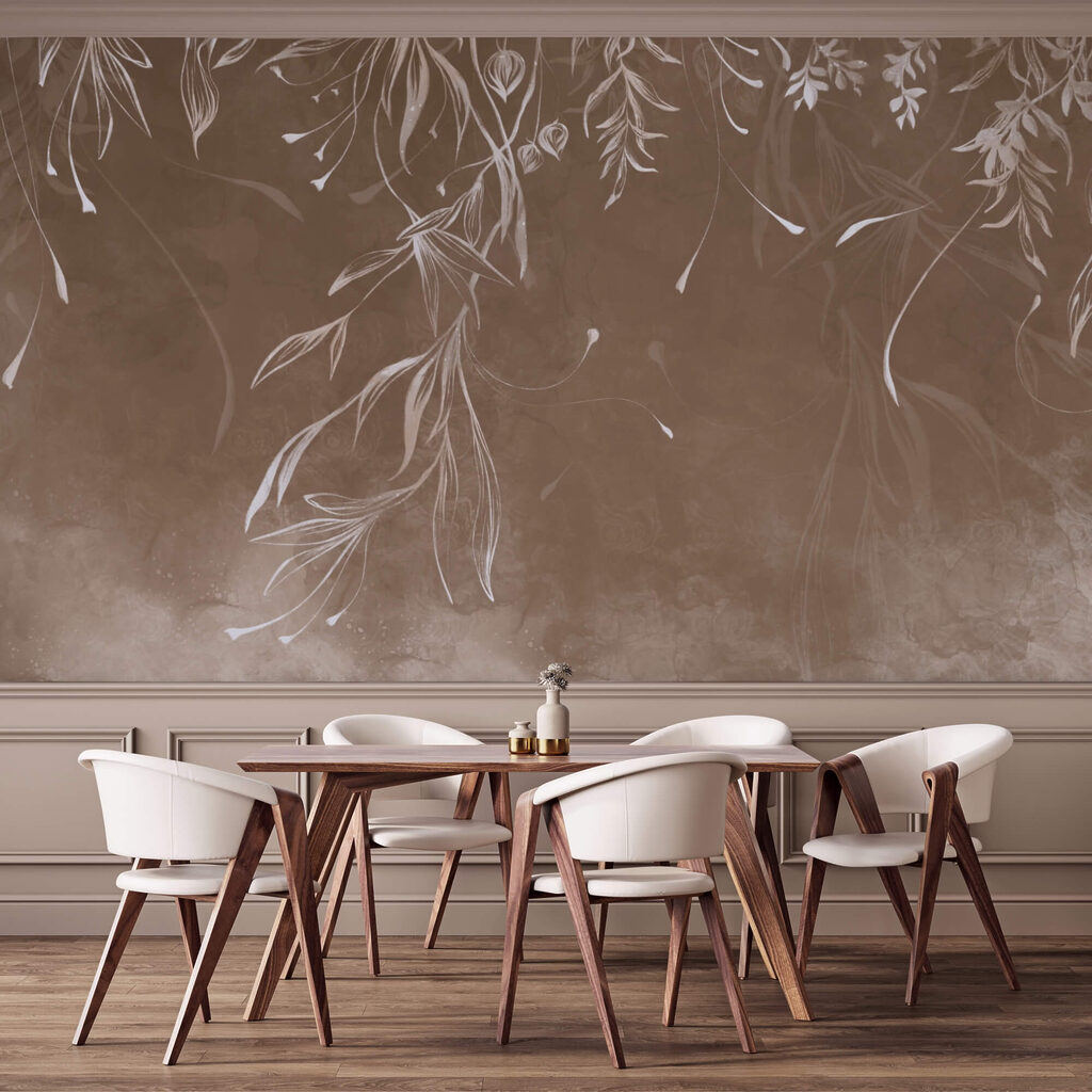 Delicate patterns in soft tones