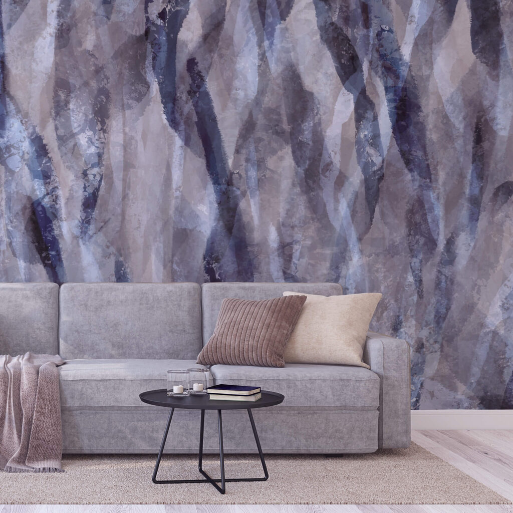 Swirling waves of soft color hues