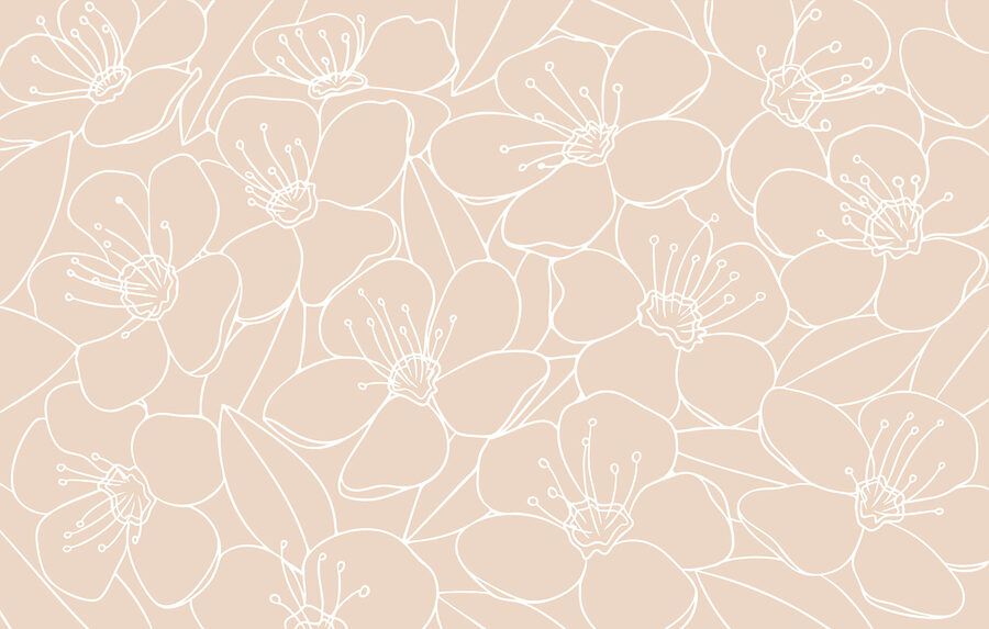 Pattern of flowers and leaves Pattern of flowers and leaves