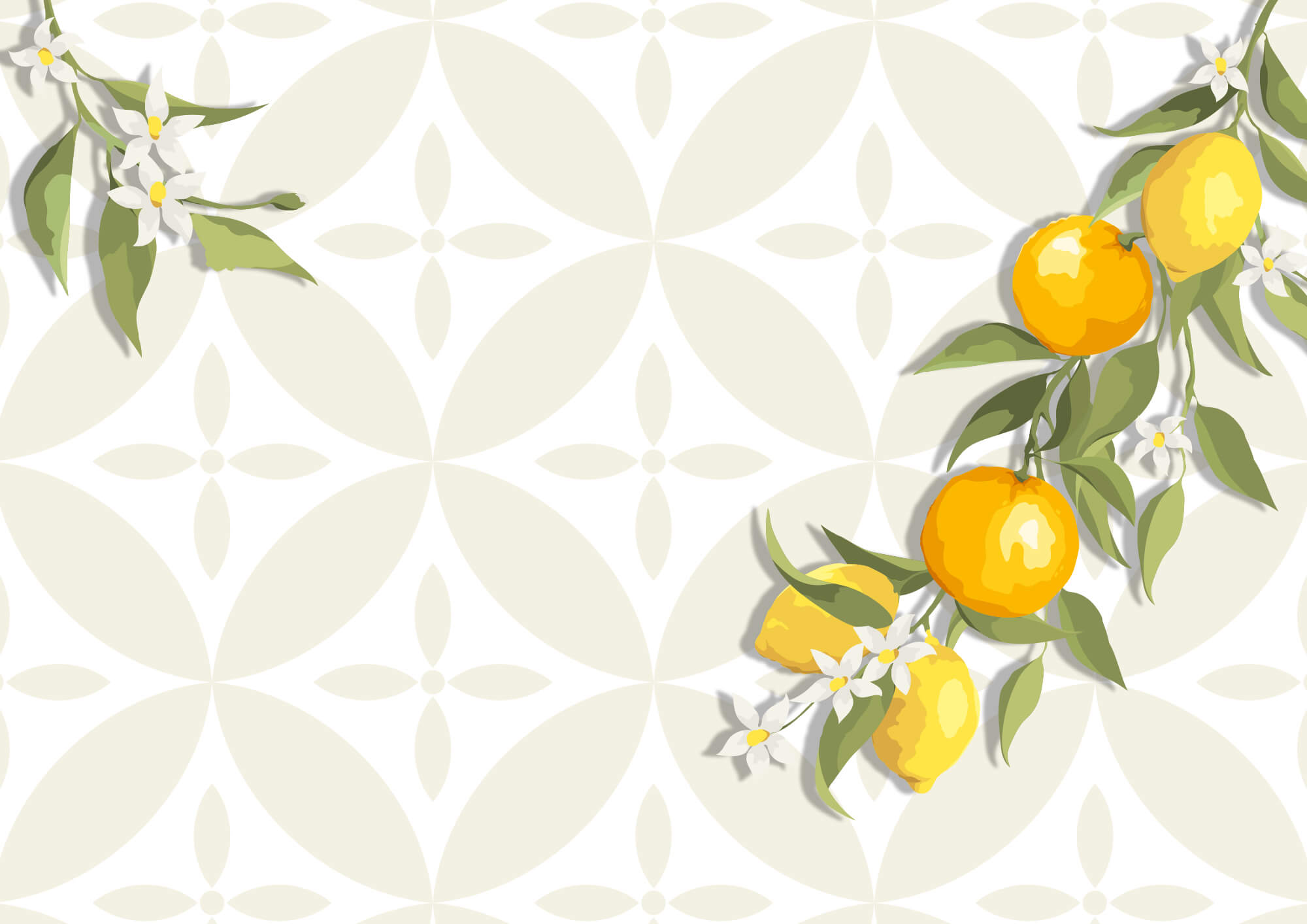 Yellow fruit on a branch Yellow fruit on a branch