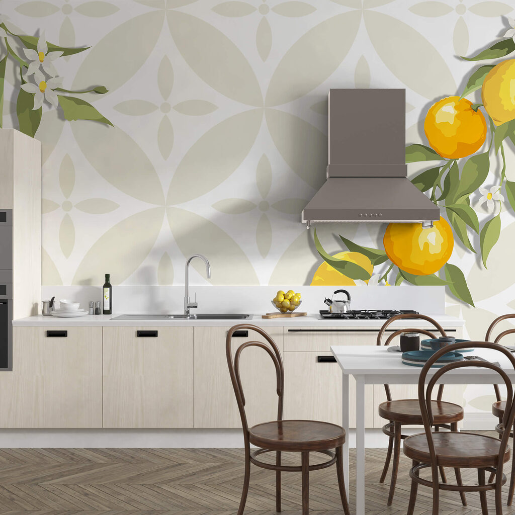 Yellow fruit on a branch Yellow fruit on a branch