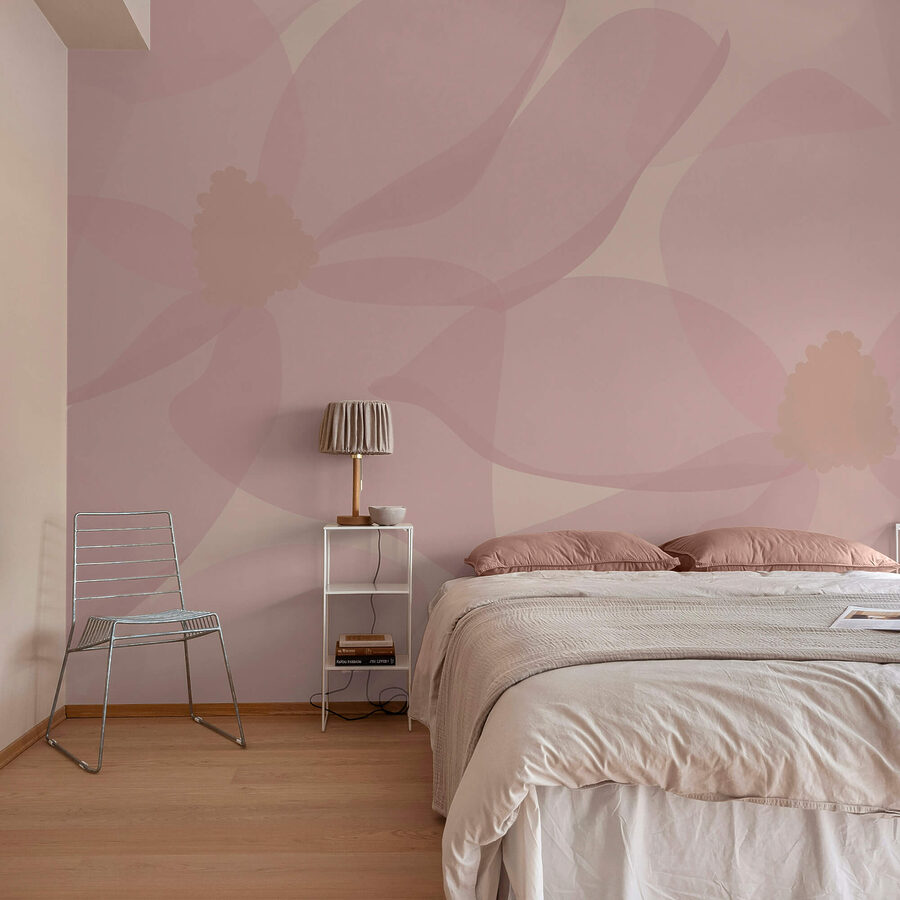 Wall murals Soft petals in gentle hues.