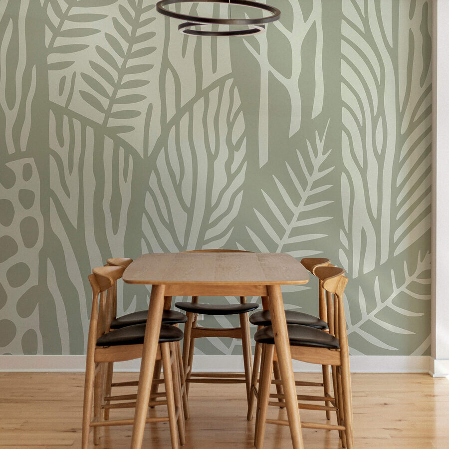 Wall murals Pattern of leaves and branches