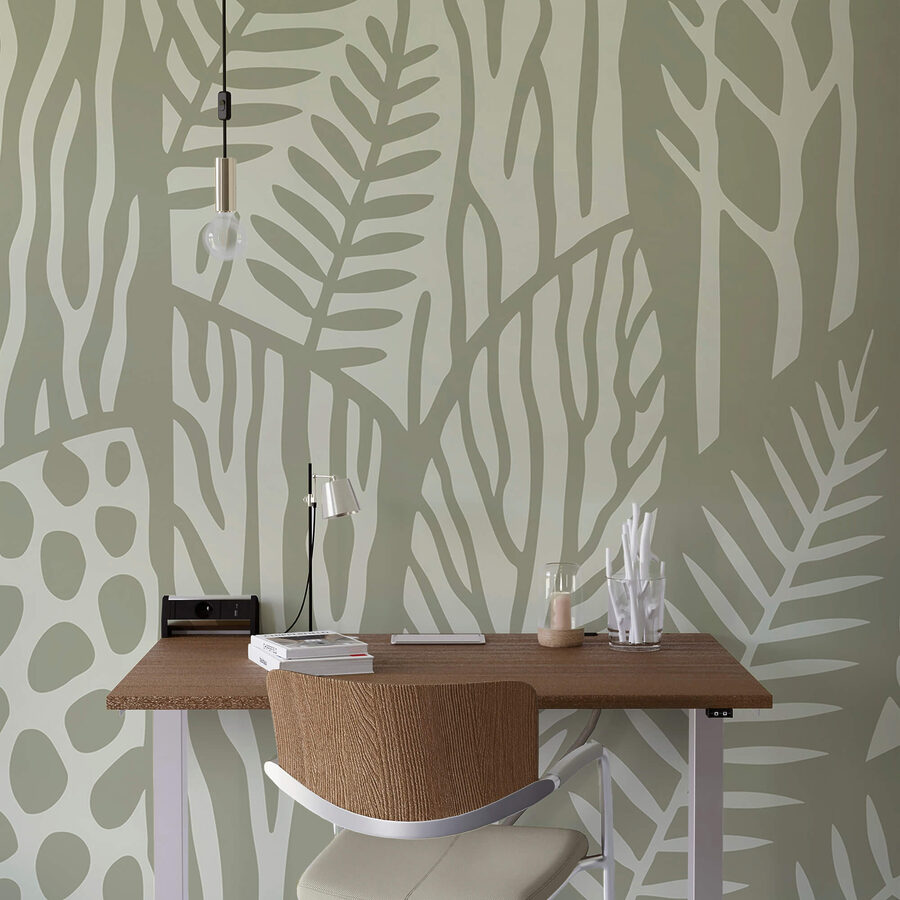 Wall murals Pattern of leaves and branches - Image 2