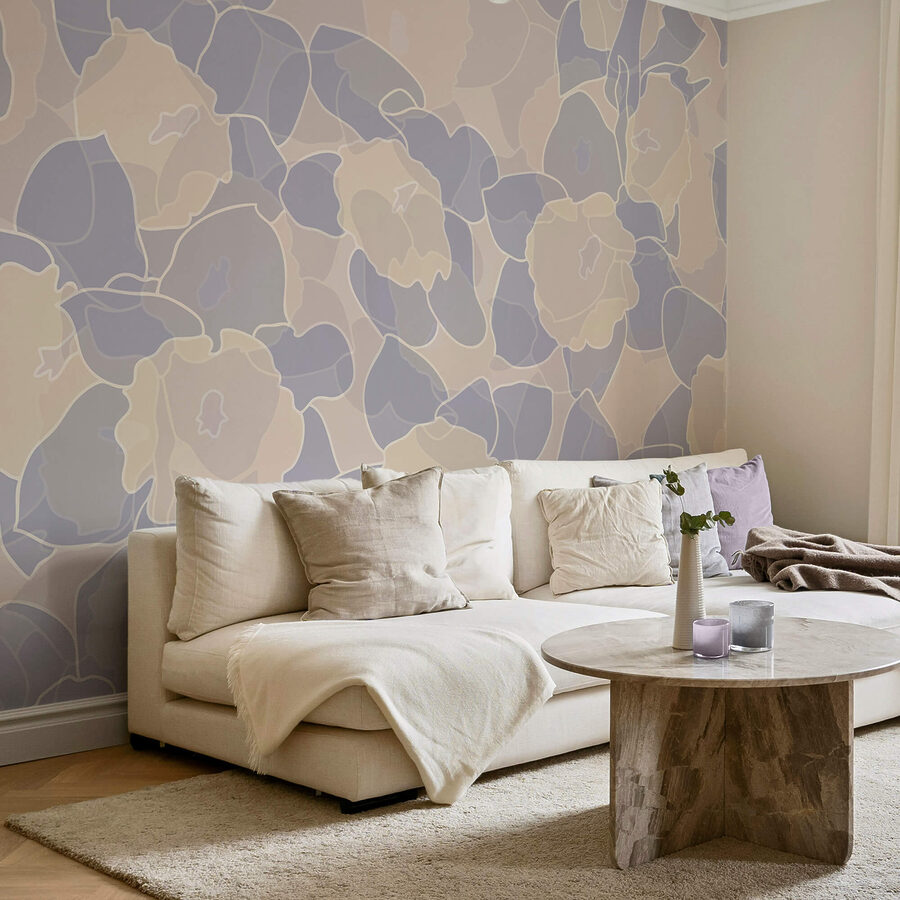 Wall murals Pattern of flowers and leaves - Image 2