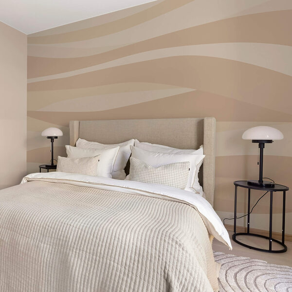 Brown and white wavy pattern Brown and white wavy pattern