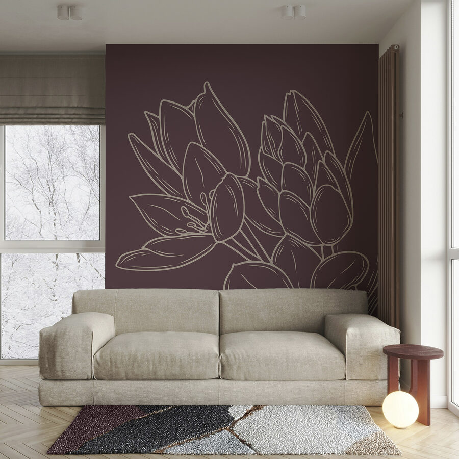 Delicate blooms on a rich backdrop Delicate blooms on a rich backdrop