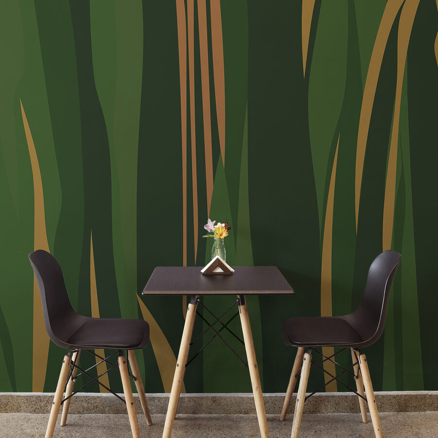 Green and brown striped pattern