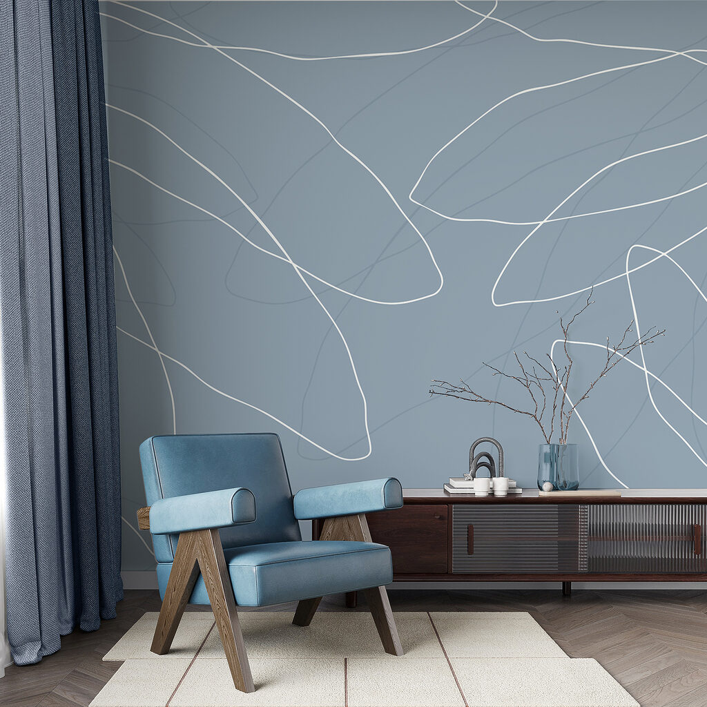 Blue background with white lines Blue background with white lines