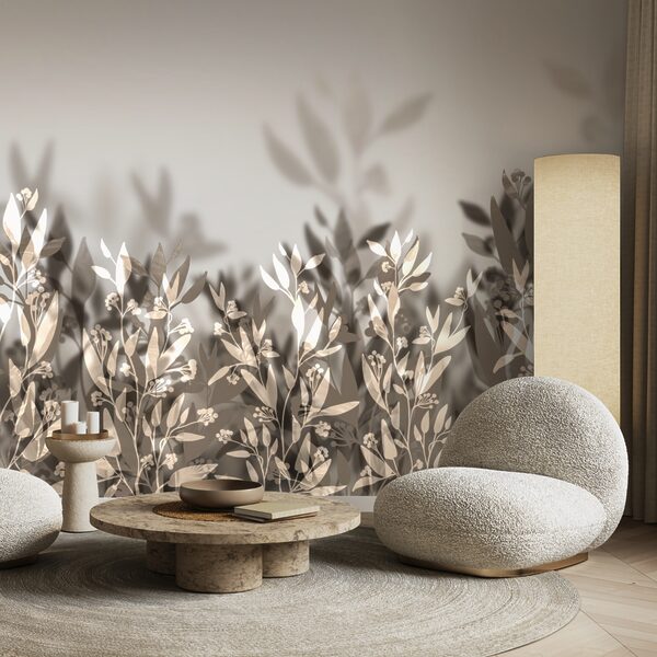 Gentle leaves in soft shadows