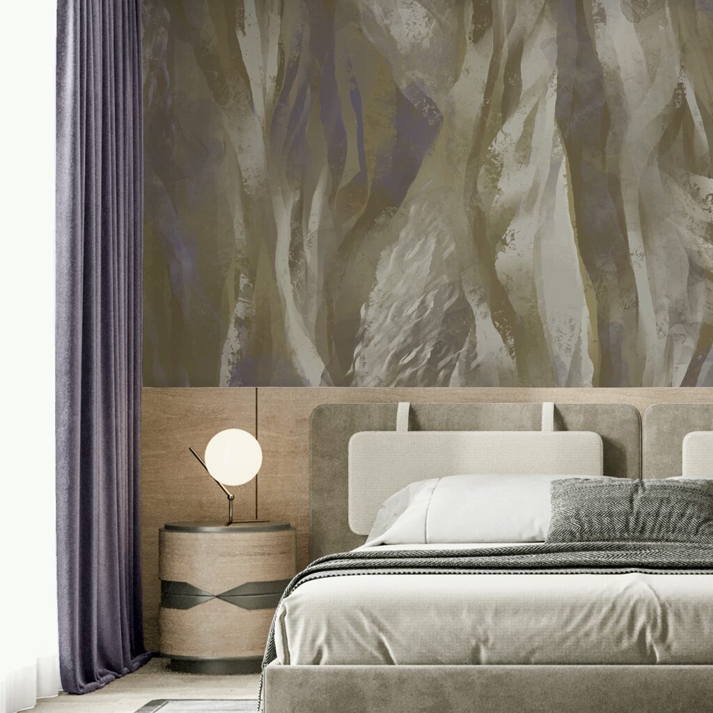 Abstract waves in soft colors