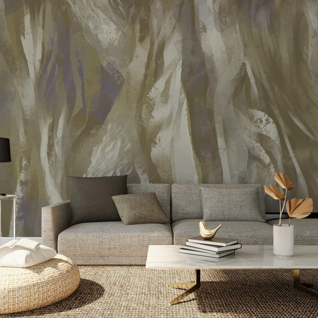 Abstract waves in soft colors