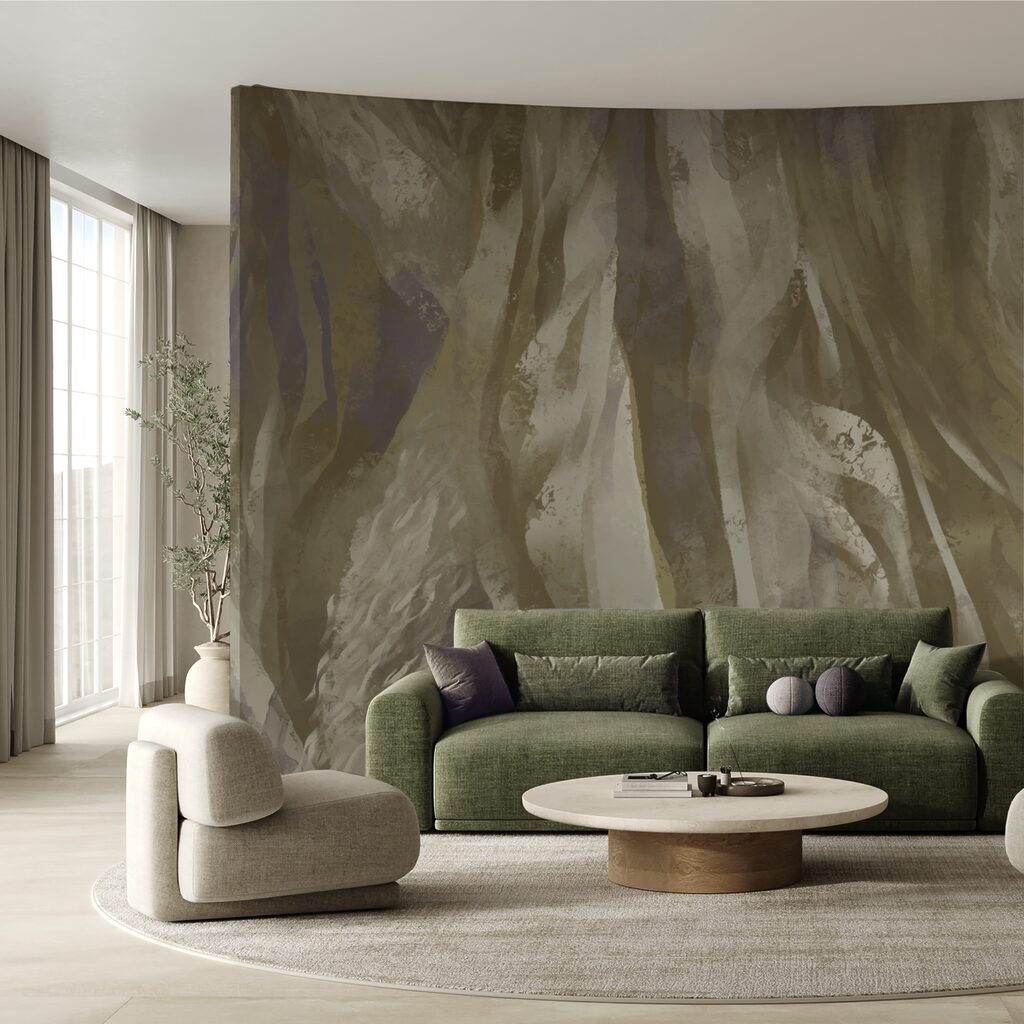 Abstract waves in soft colors