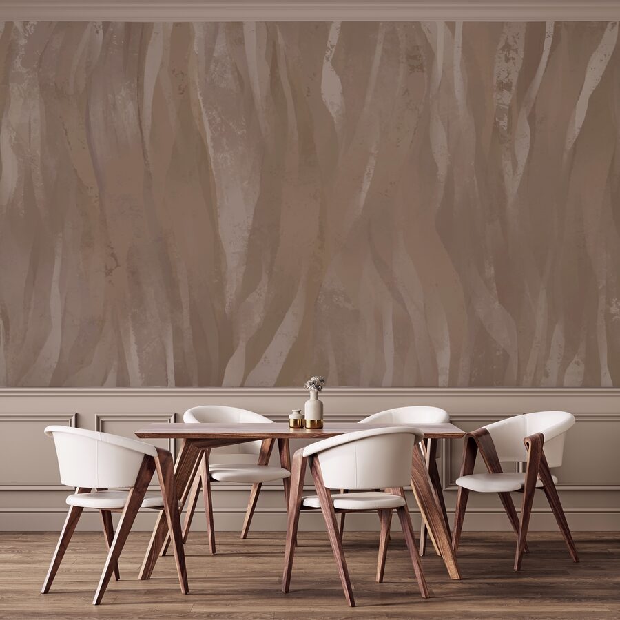 Flowing waves of earthy tones.