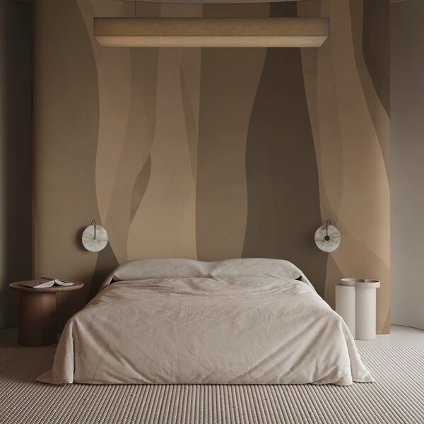 – Abstract layers of earthy tones Wall murals – Abstract layers of earthy tones