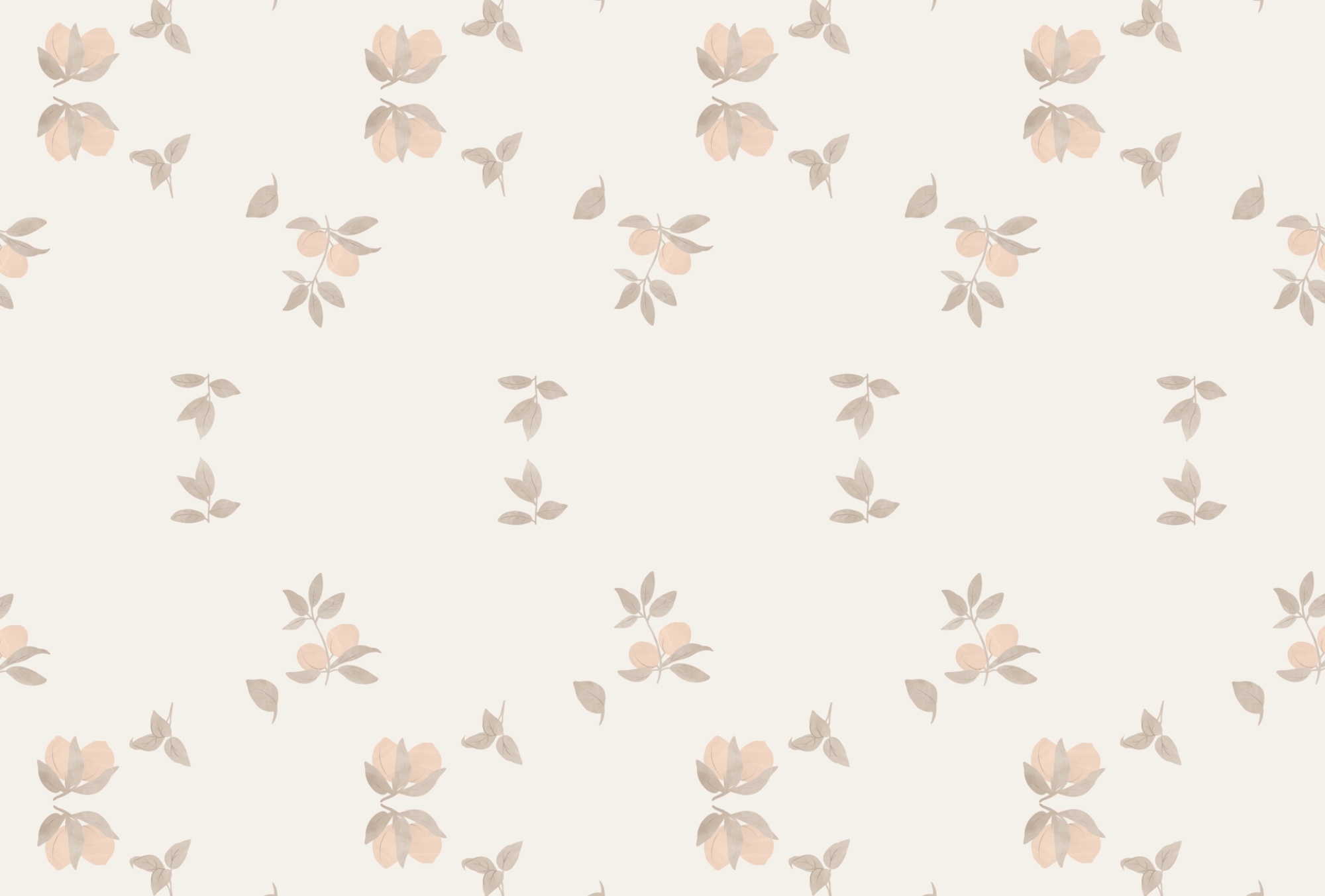 Pattern of leaves and flowers