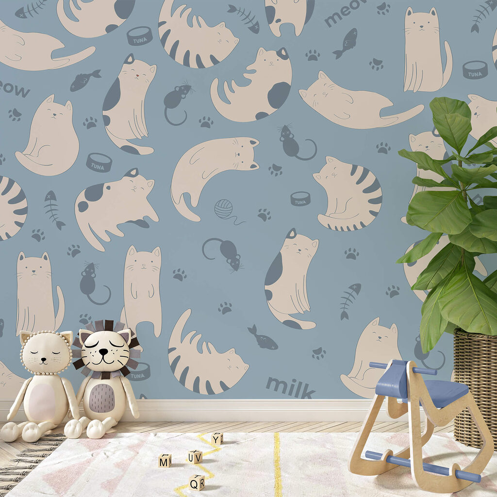 Pattern of cats and kittens Pattern of cats and kittens