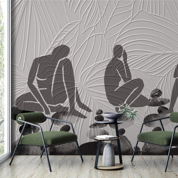 Group of people sitting on rocks