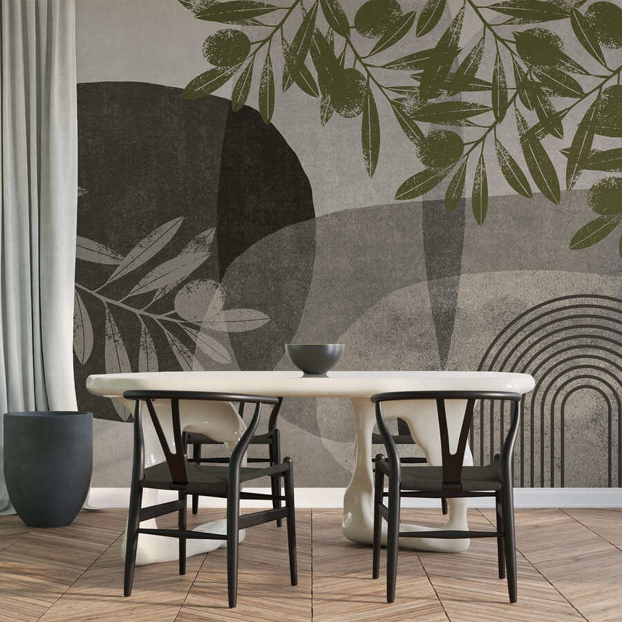 Natural elements in abstract design.