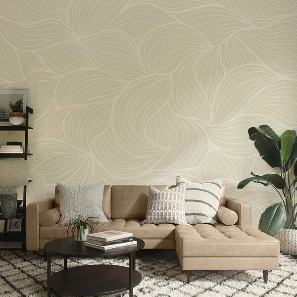 Wall murals Wall murals Pattern of wavy lines (SKU: t00186)