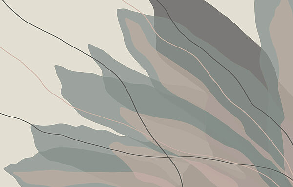 Flowing shapes in soft hues