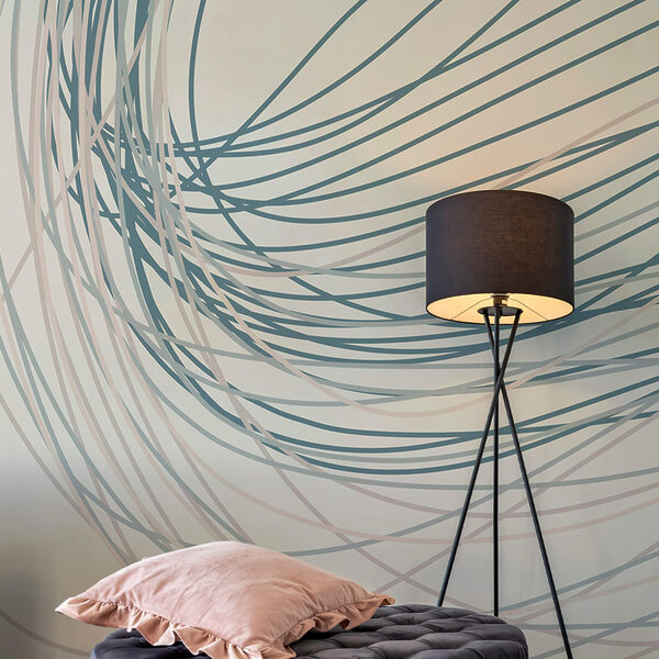 Wall murals Flowing lines create a gentle rhythm. Wall murals Flowing lines create a gentle rhythm.