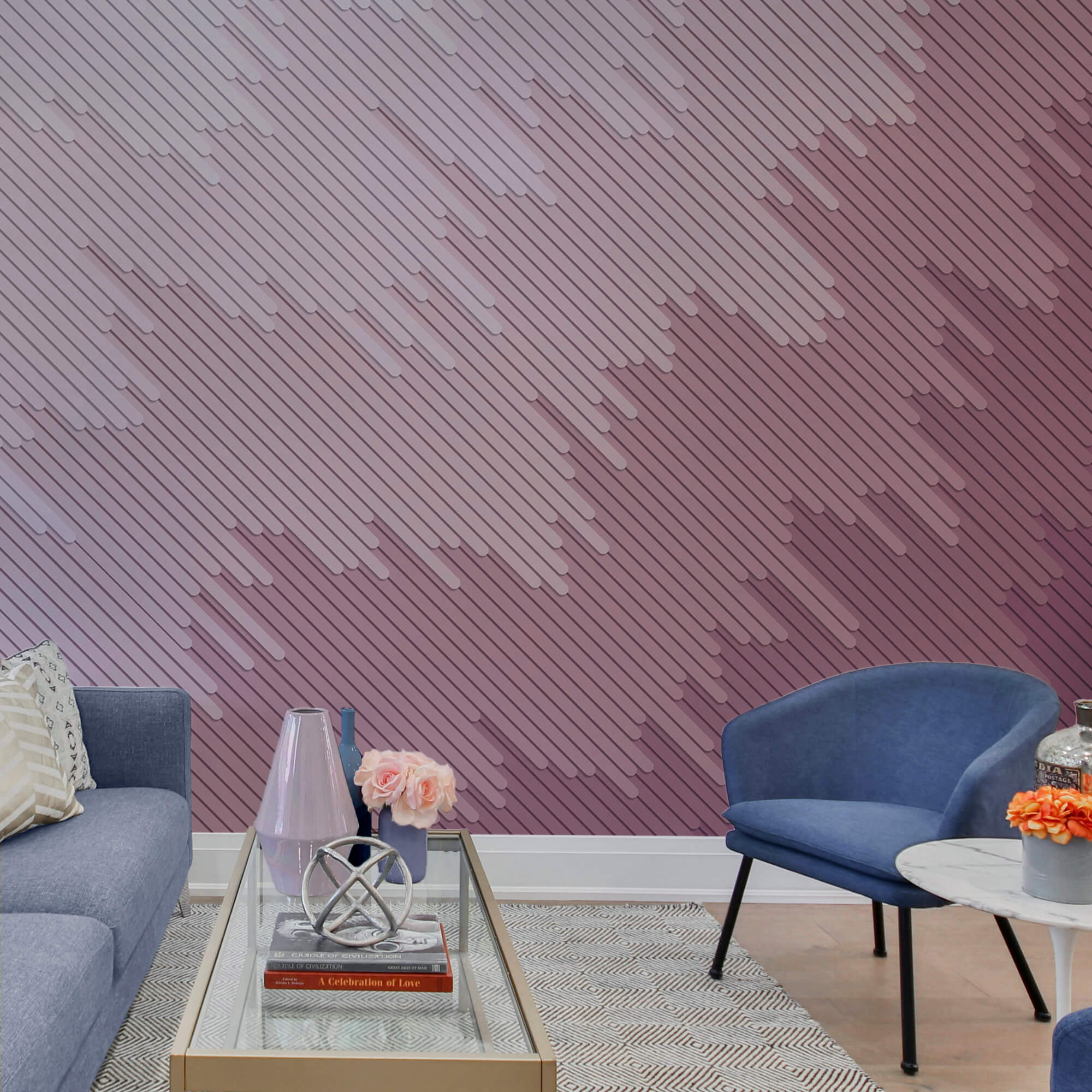 Pink and white background