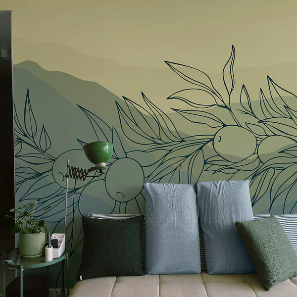 Drawing of a branch with fruits