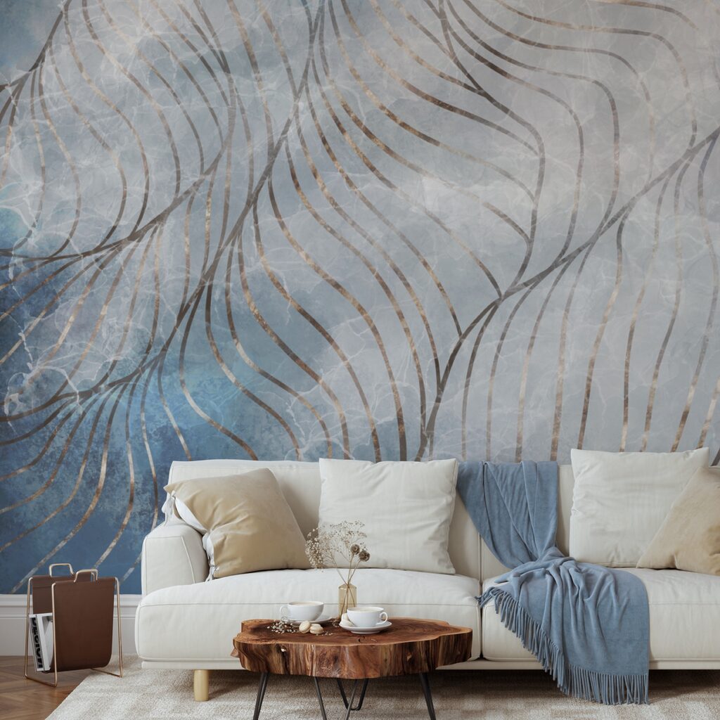 Elegant curves in cool colors Elegant curves in cool colors