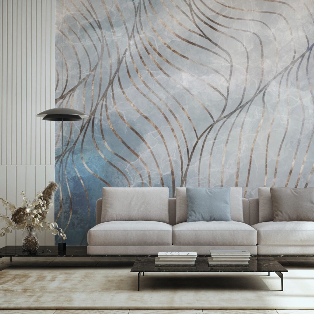 Elegant curves in cool colors Elegant curves in cool colors