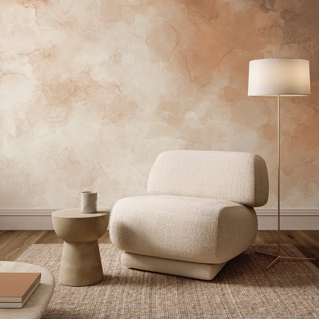 Subtle hues blending softly together