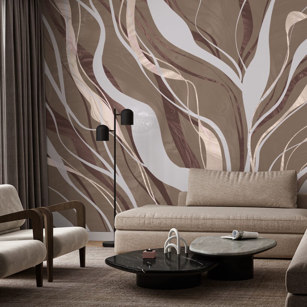 Brown and white swirls Brown and white swirls