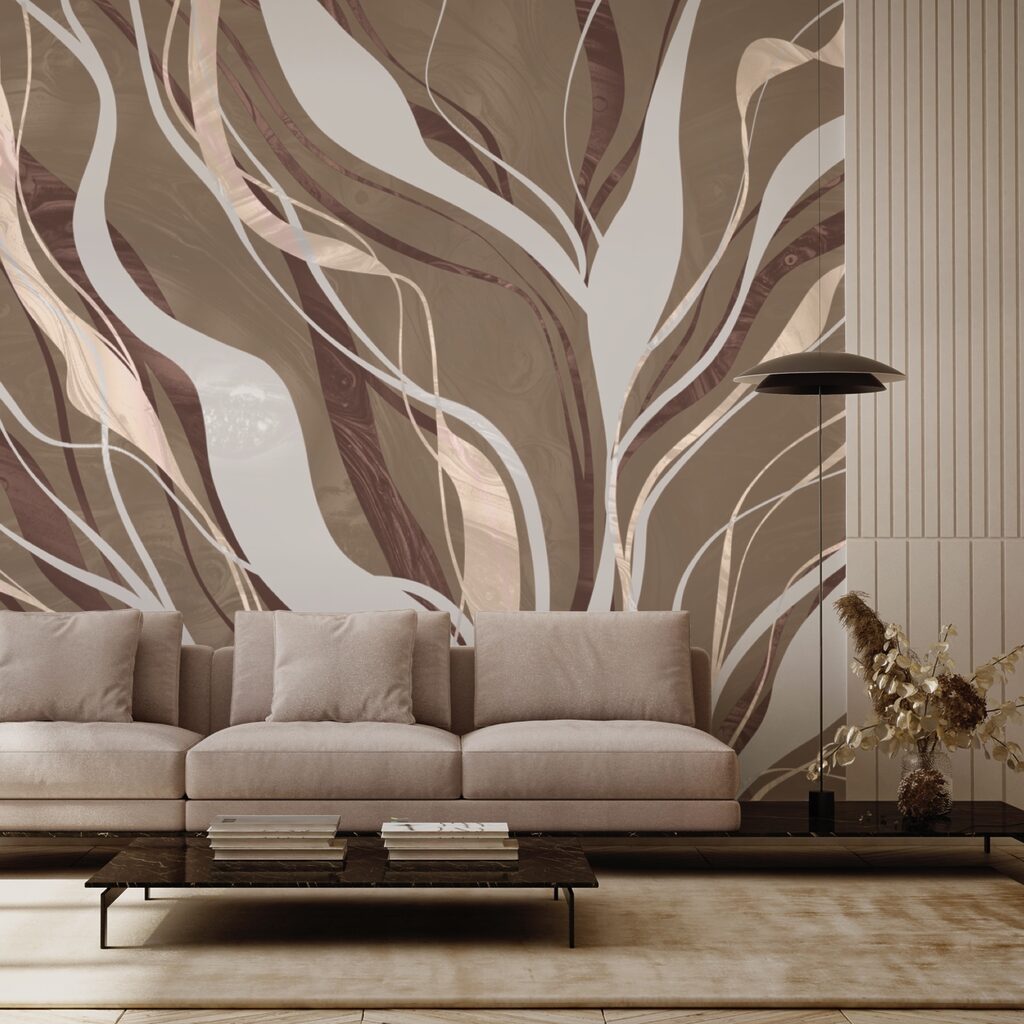 Brown and white swirls Brown and white swirls