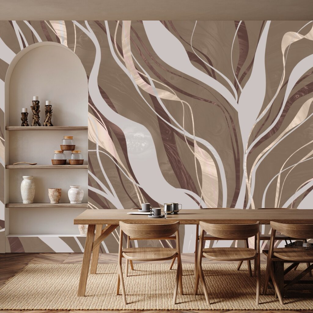 Brown and white swirls Brown and white swirls