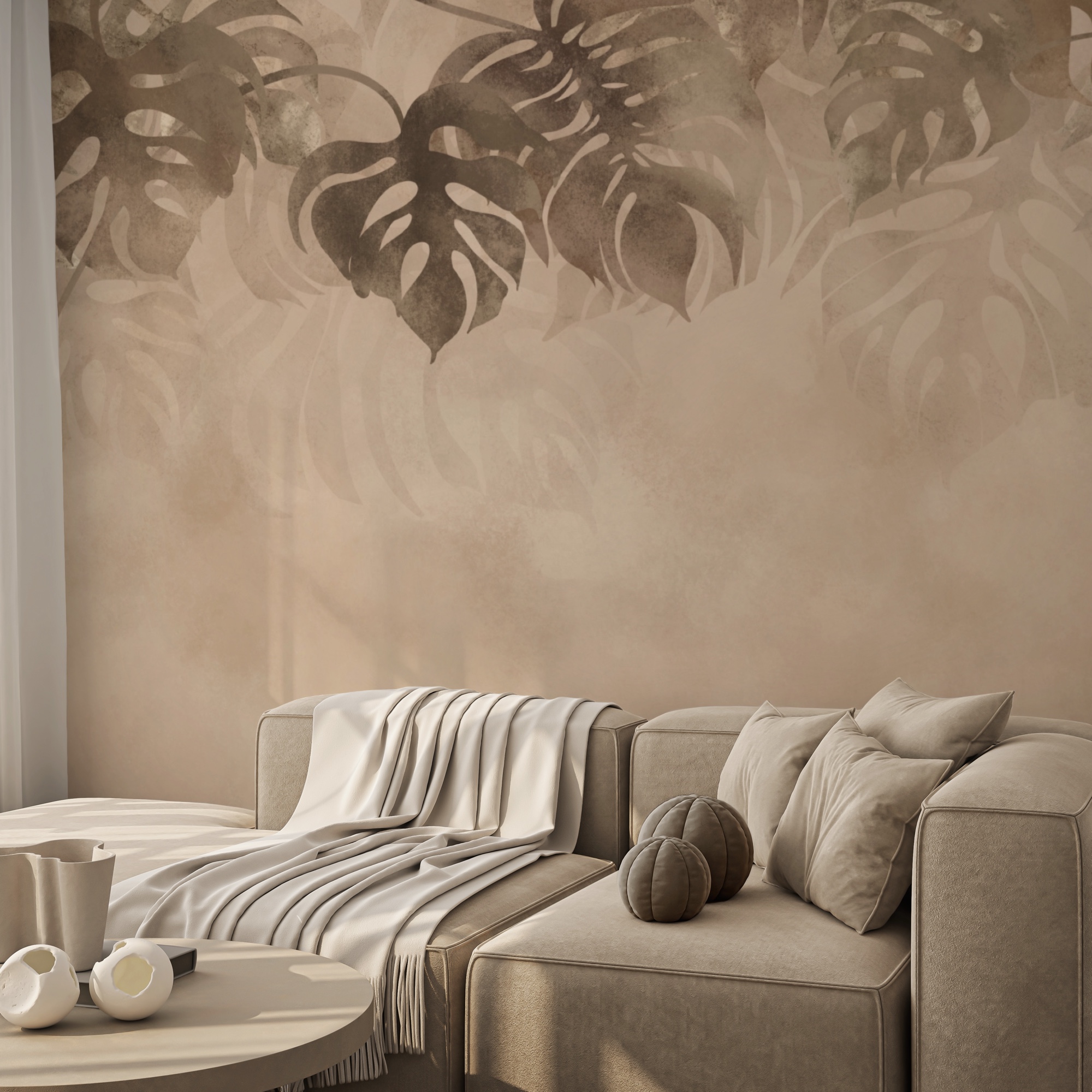 Elegant foliage on soft background