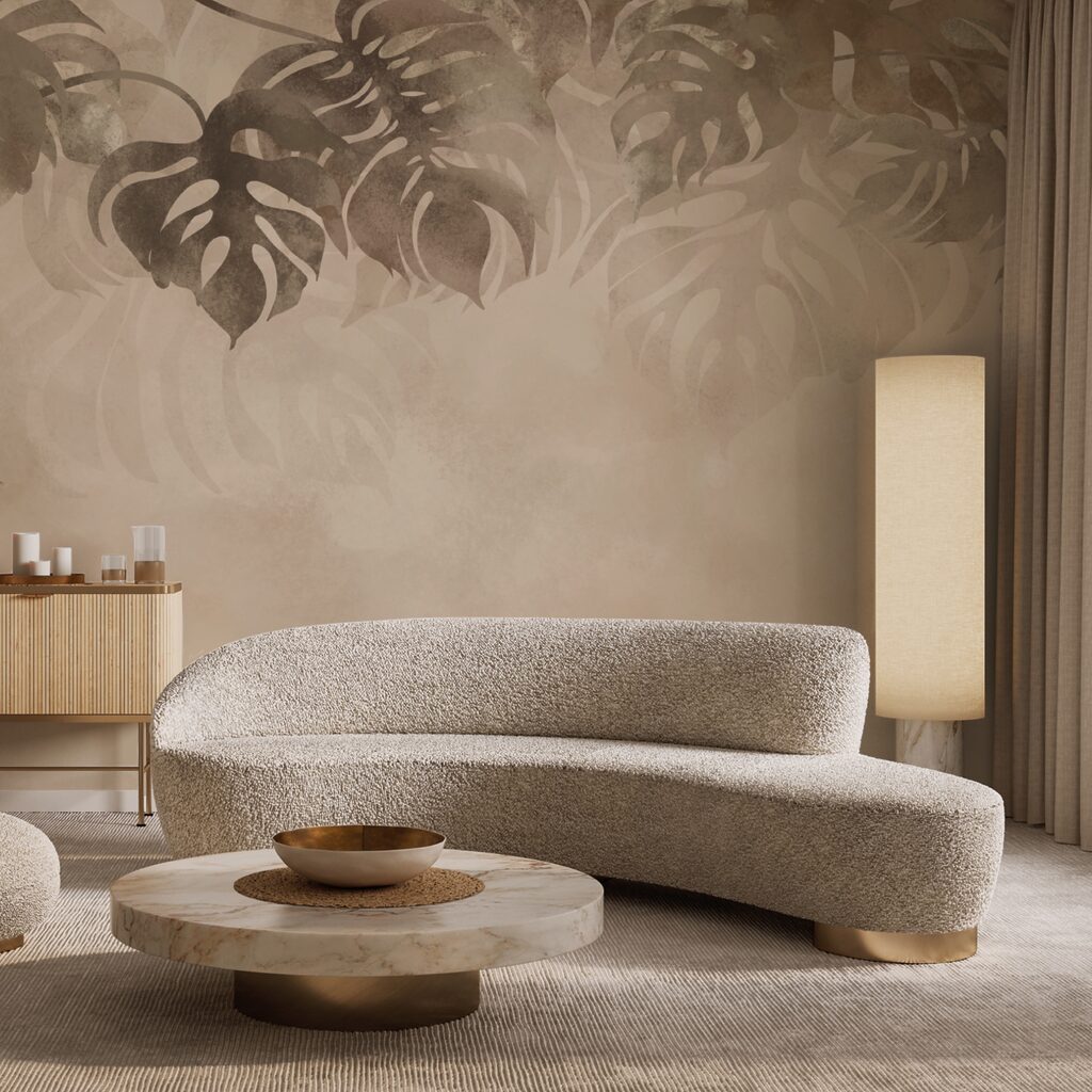 Elegant foliage on soft background