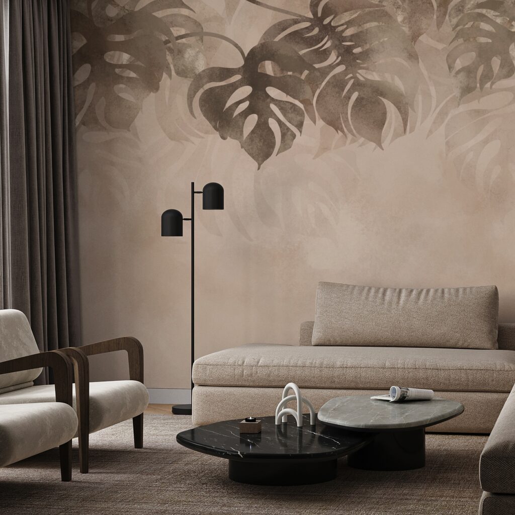 Elegant foliage on soft background