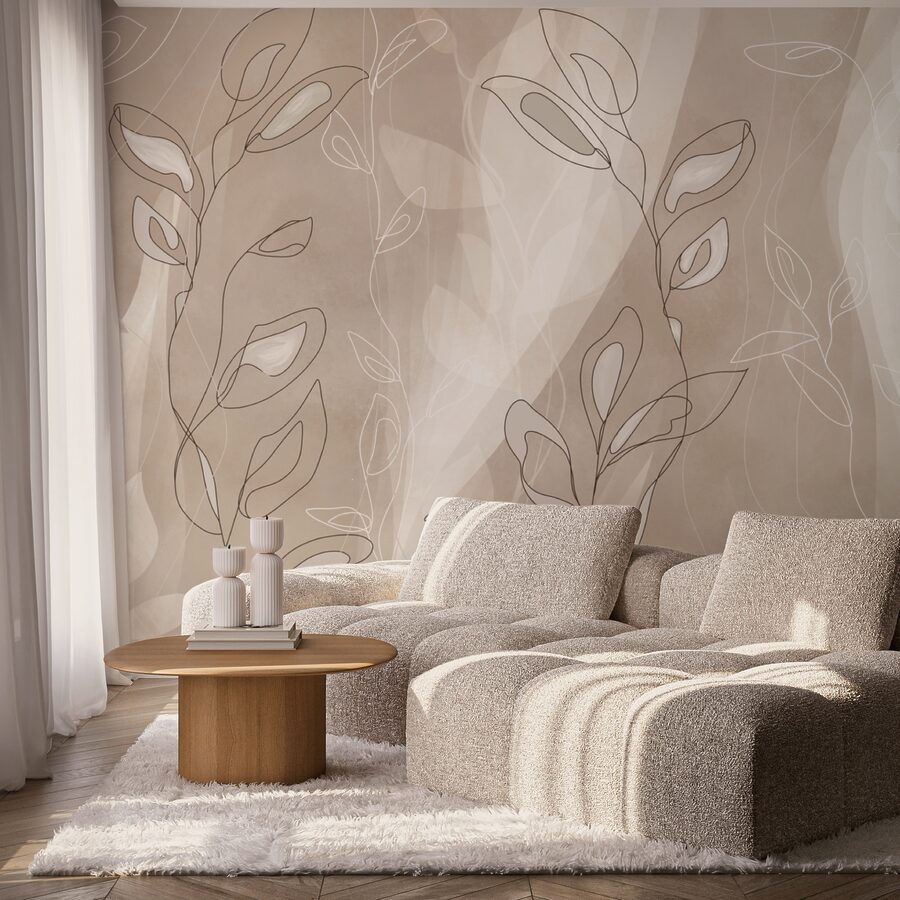 Soft lines on a gentle background