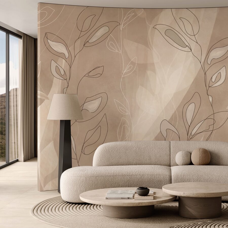 Soft lines on a gentle background