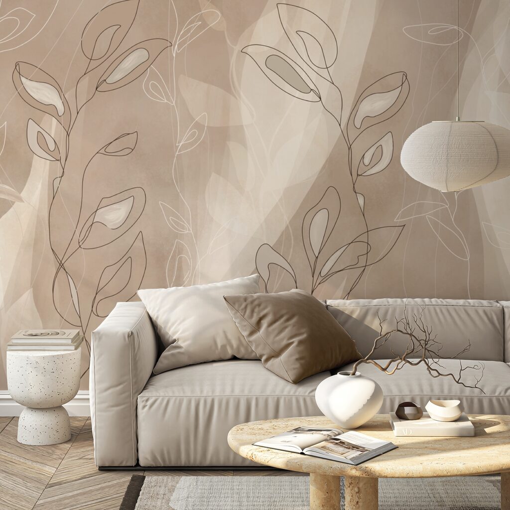 Soft lines on a gentle background Soft lines on a gentle background