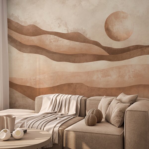 Painting of a desert landscape Painting of a desert landscape