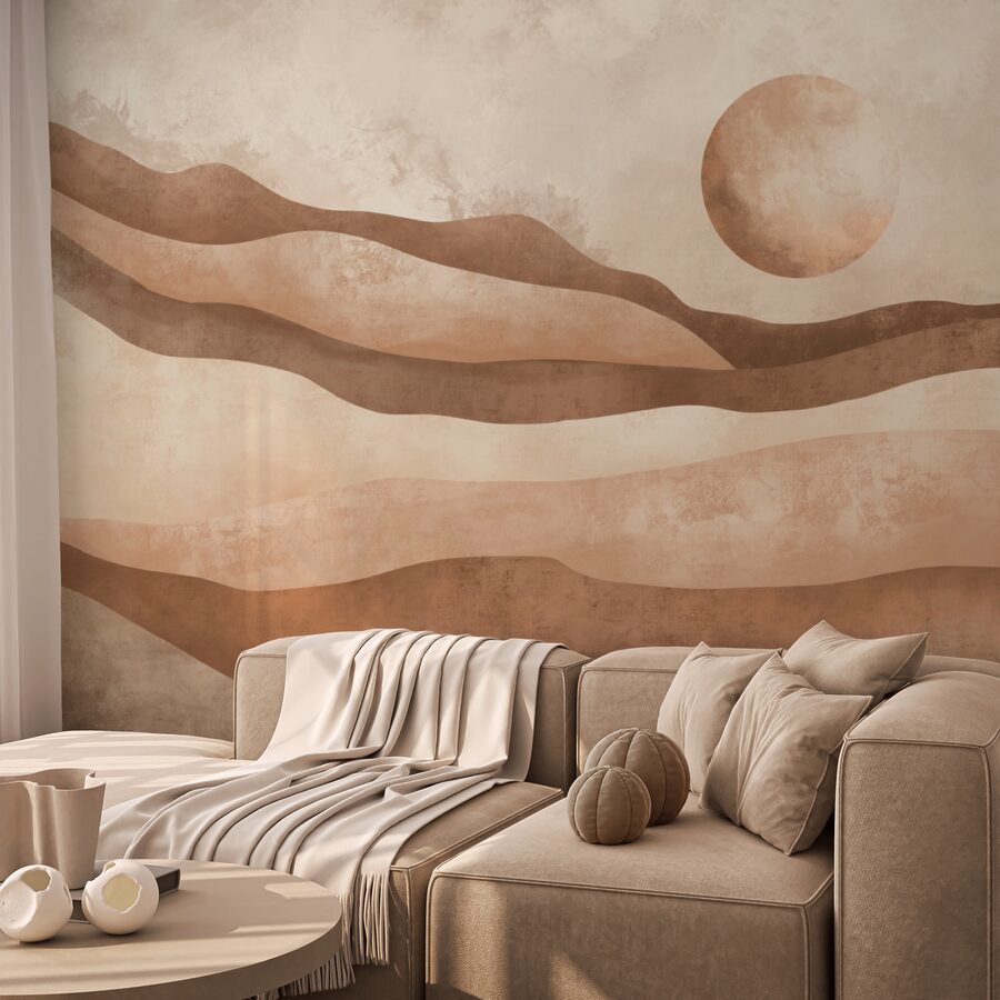 Painting of a desert landscape