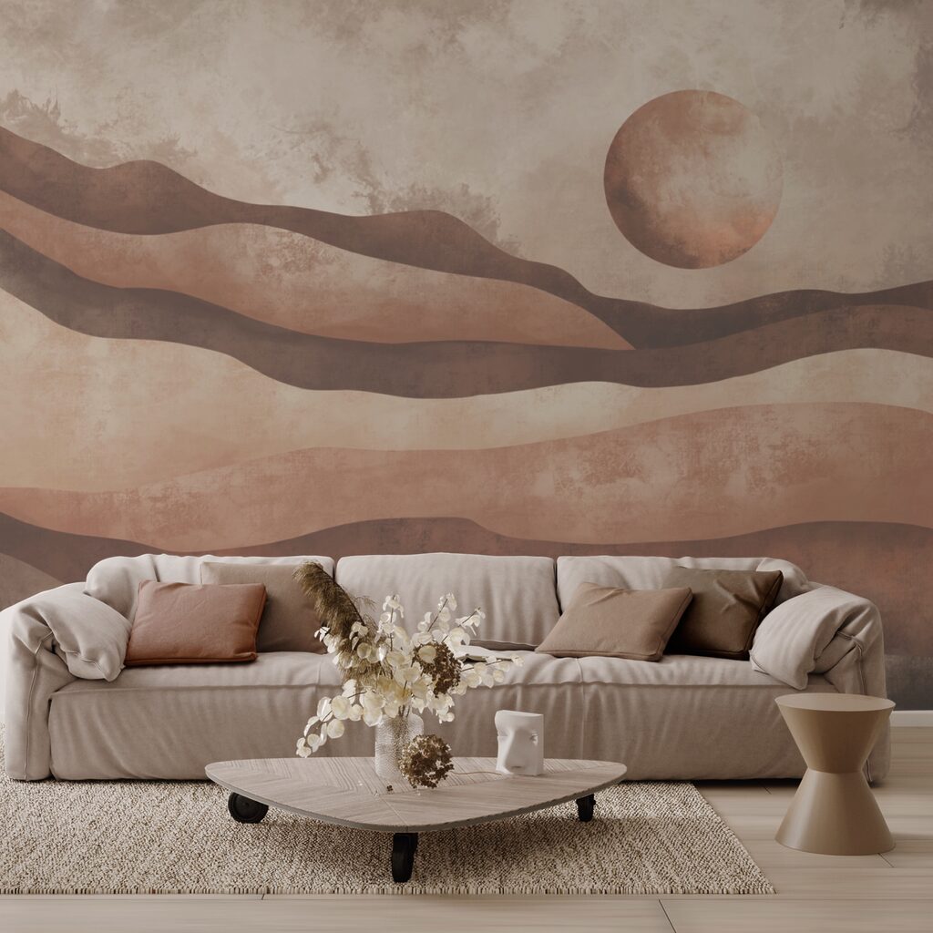 Painting of a desert landscape