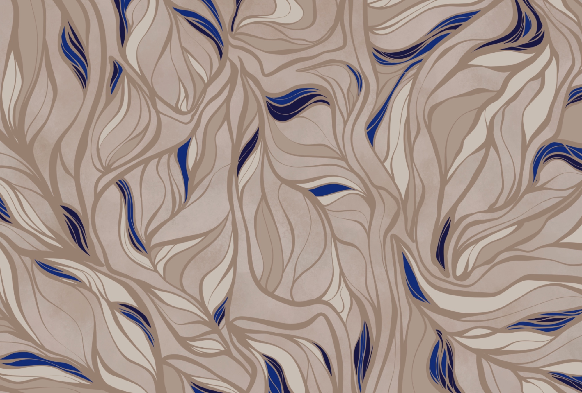 Pattern of blue and tan lines