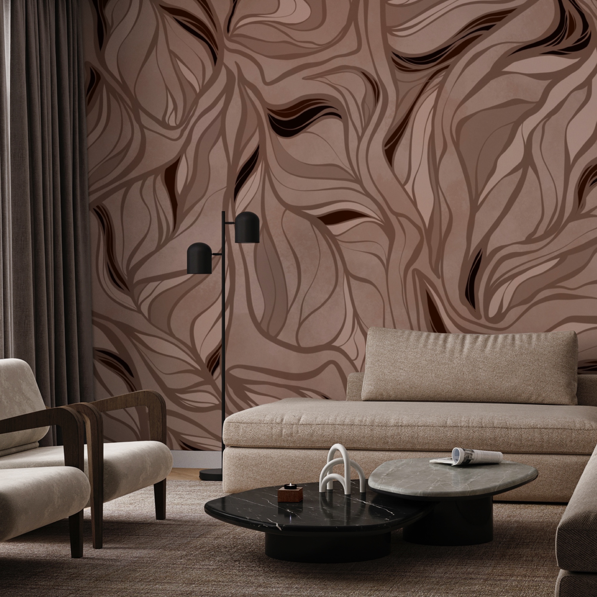 Brown and black pattern