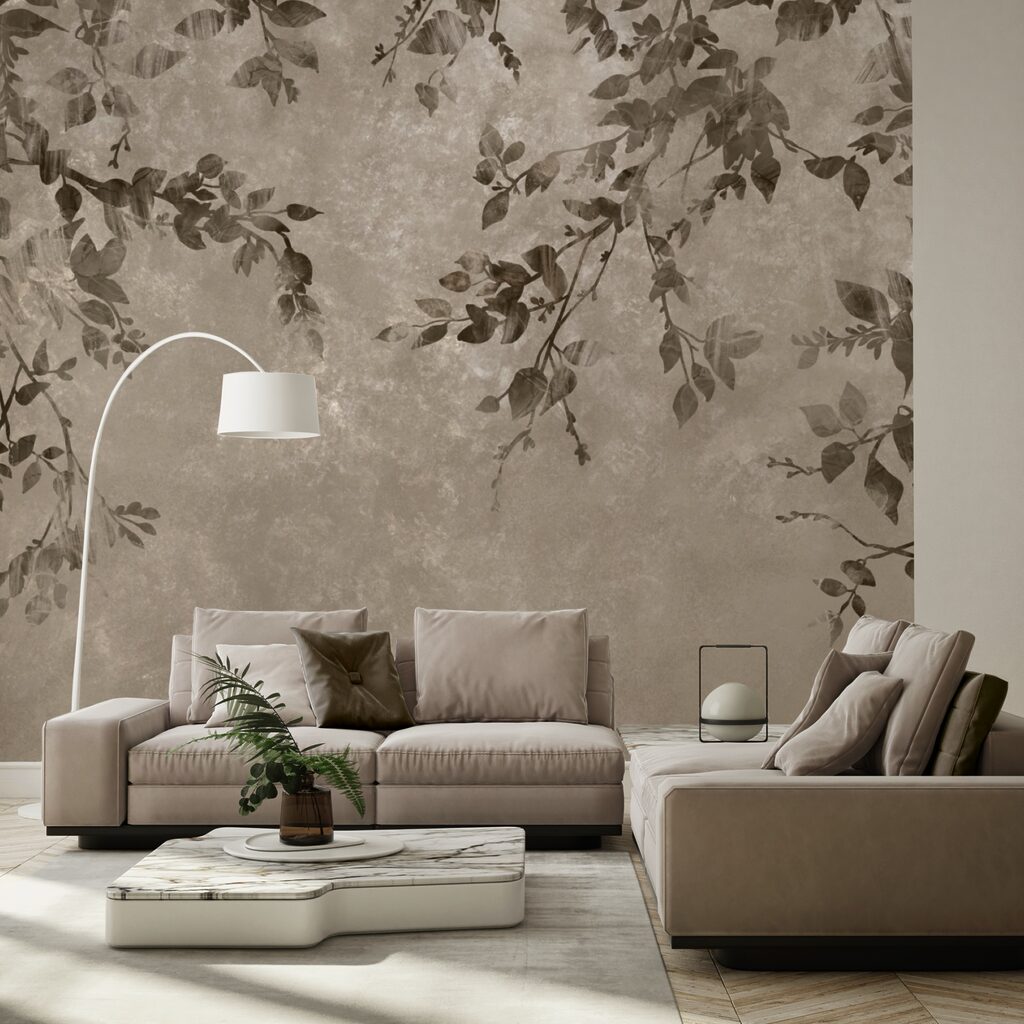 Tree branches with leaves