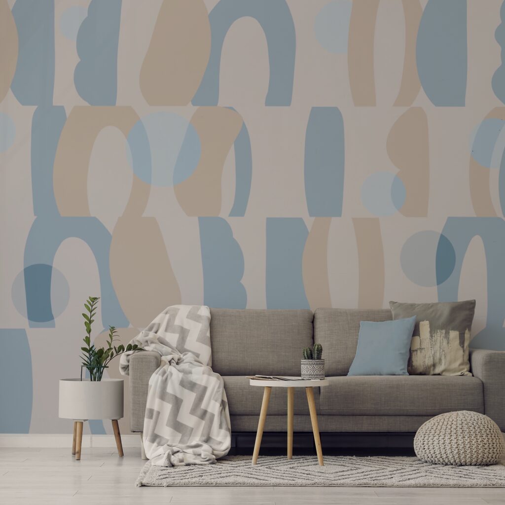 Pattern of different shapes and colors