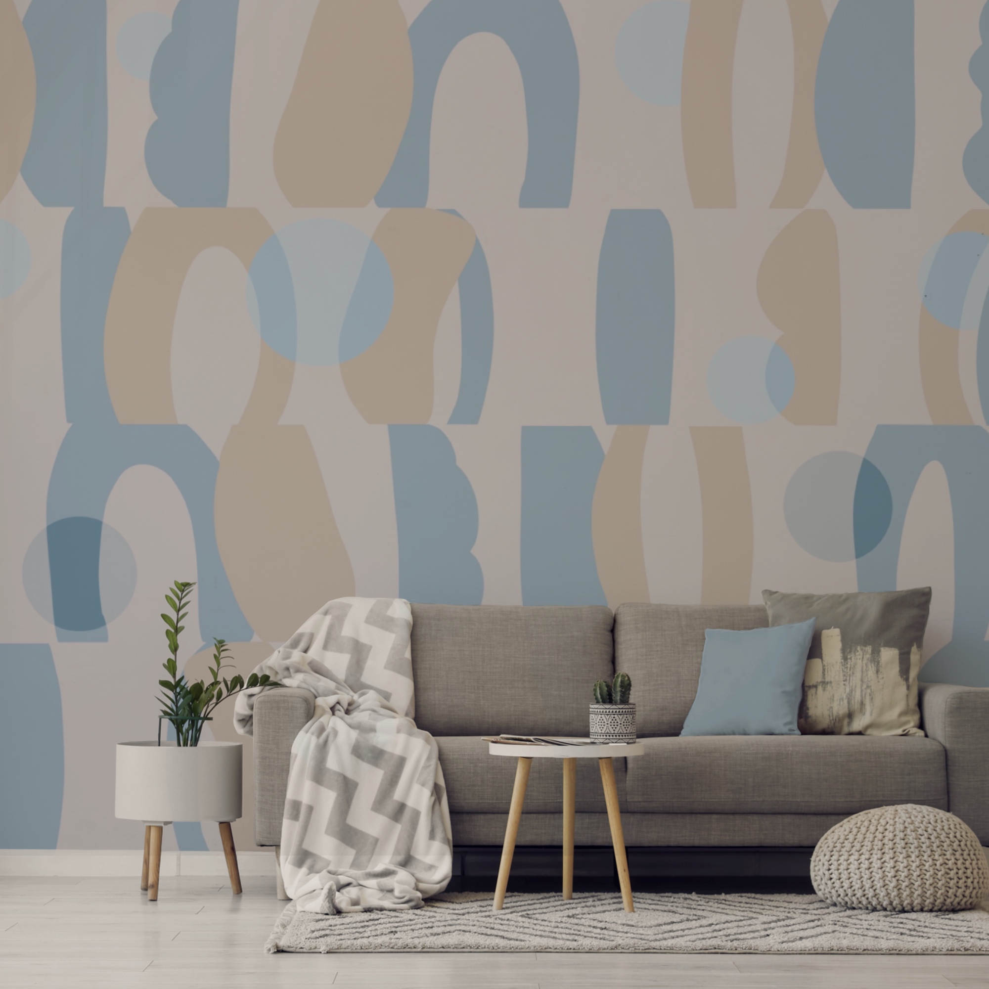 Pattern of different shapes and colors