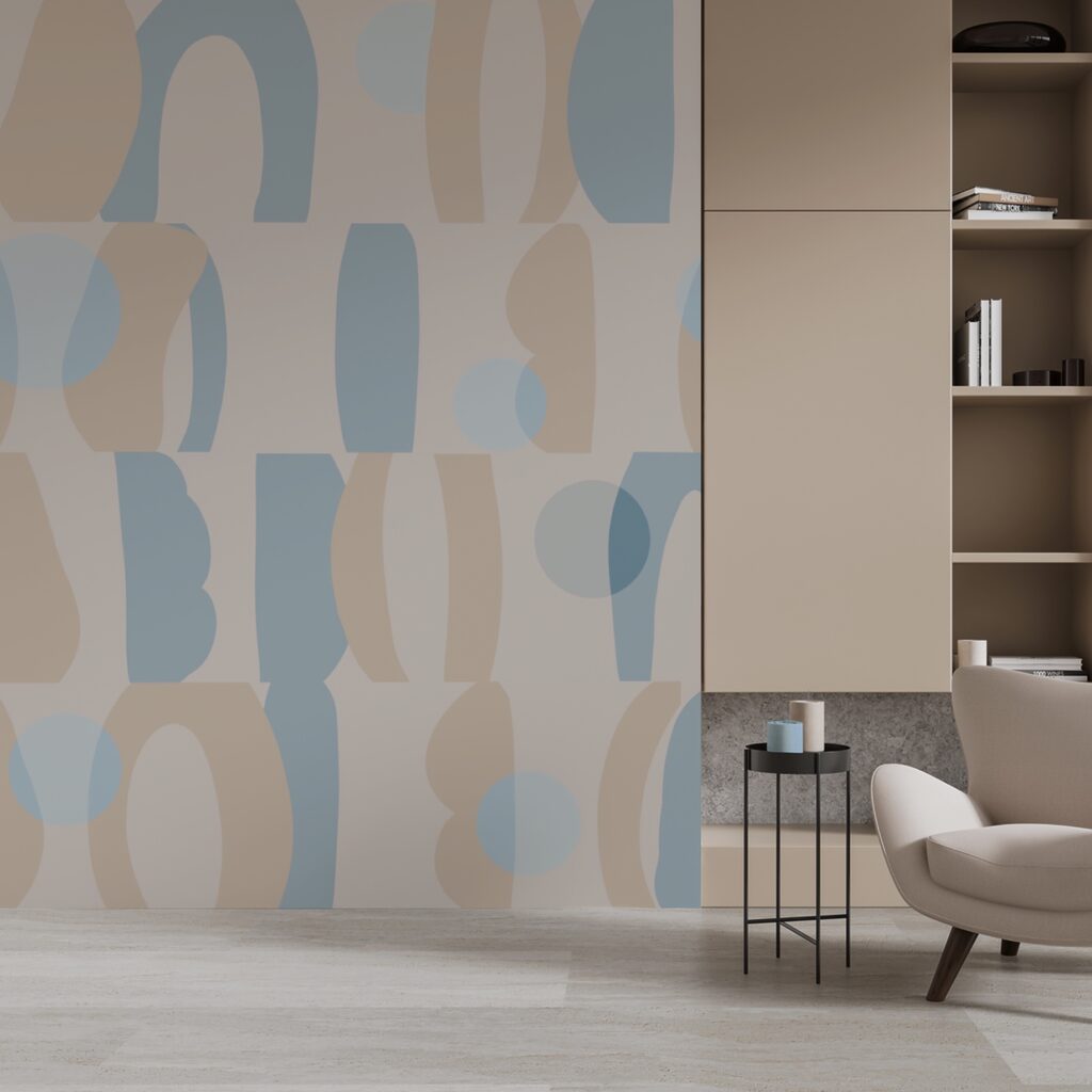 Pattern of different shapes and colors