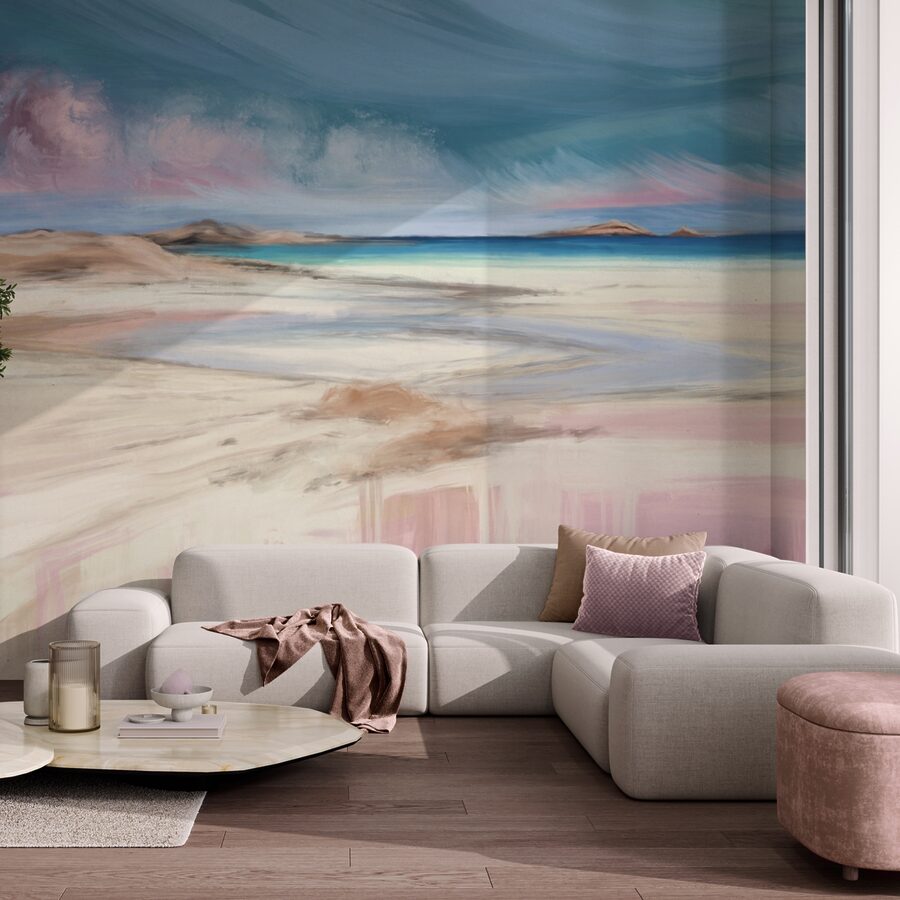 Painting of a beach